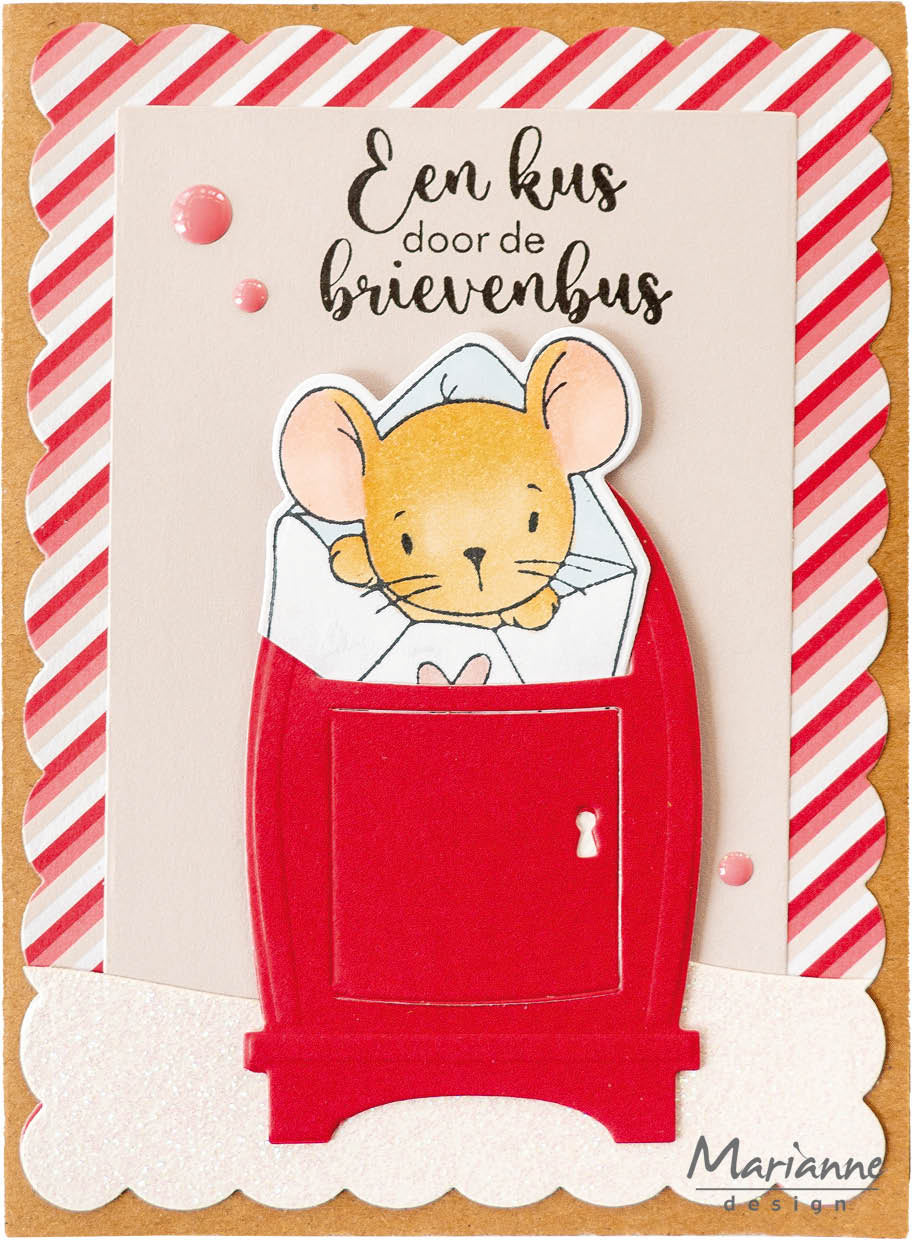 Marianne Design Stamp & Die Set - Hello Mouse