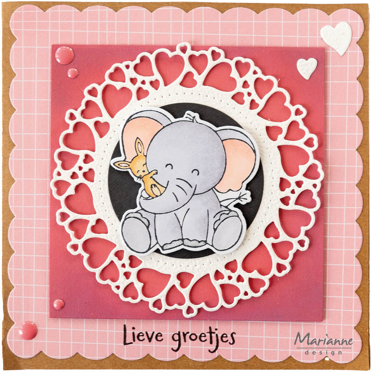 Marianne Design Stamp & Die Set - Elephant Hug