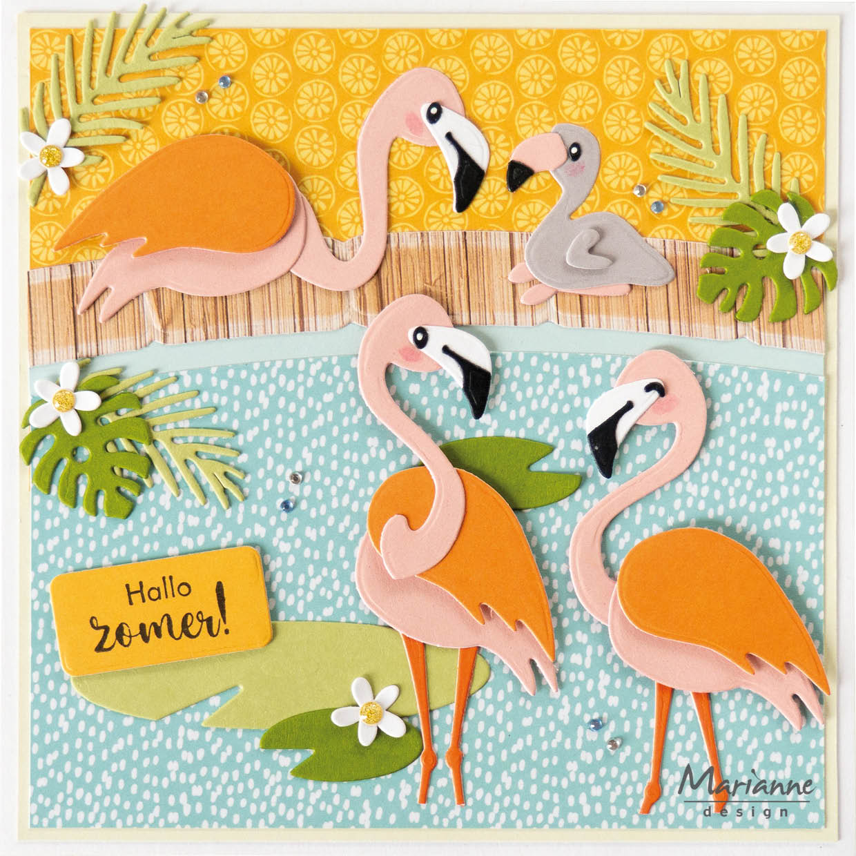 Marianne Design Collectables Die - Eline's Flamingo Family