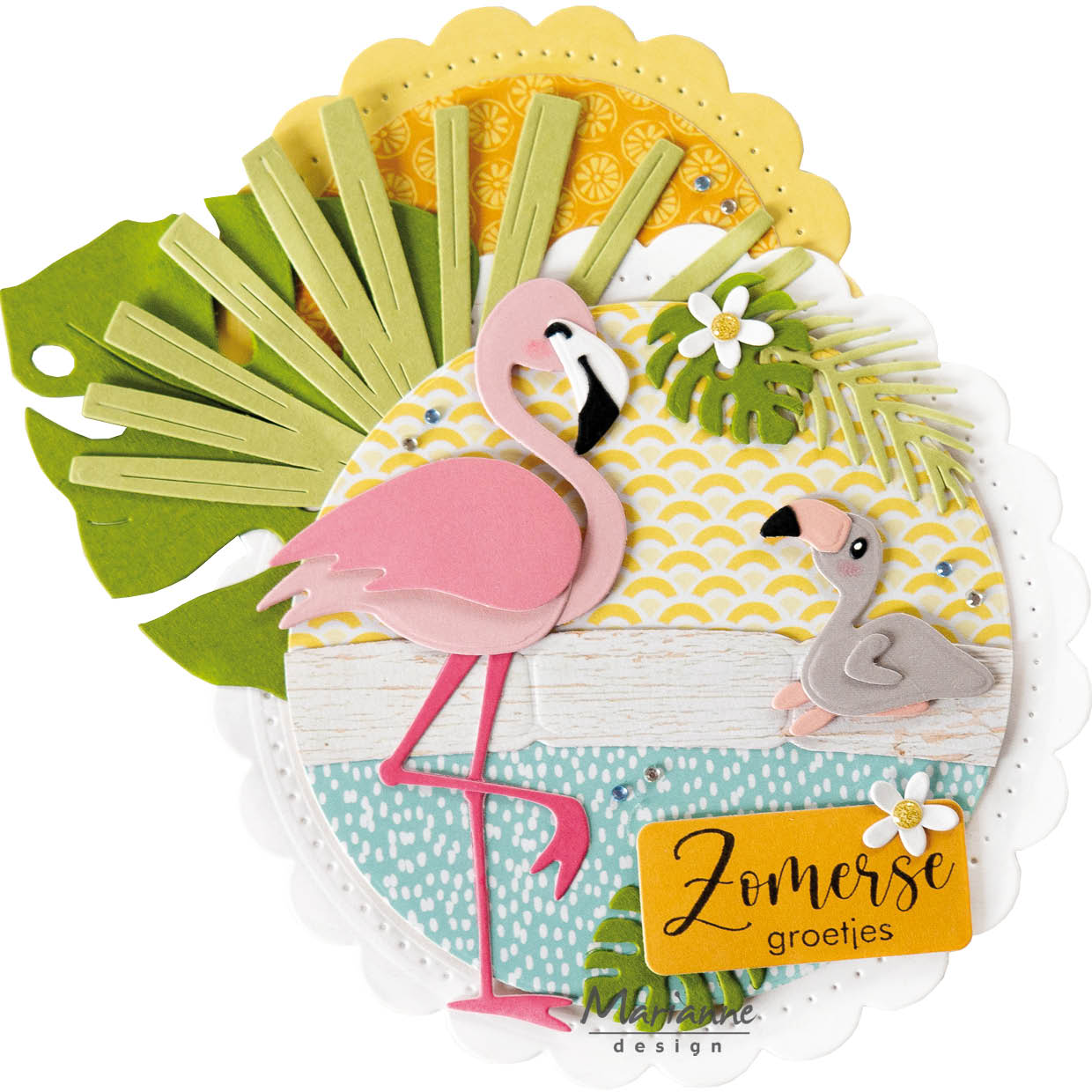 Marianne Design Collectables Die - Eline's Flamingo Family