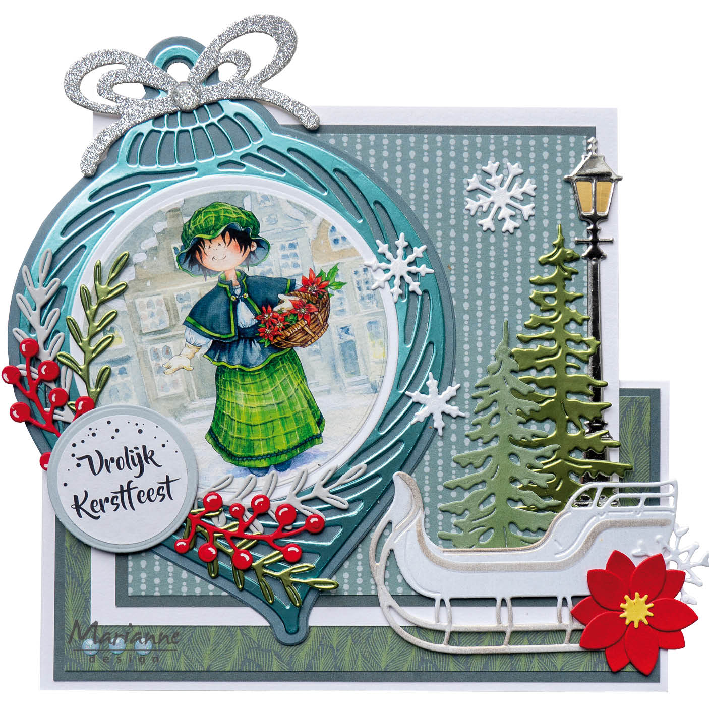 Marianne Design 6x12 Cardstock - Christmas At Home