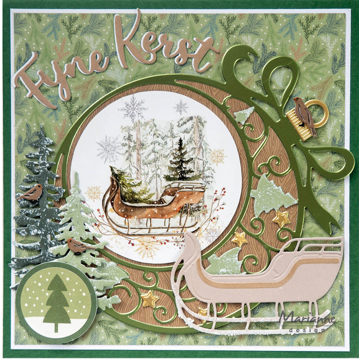 Marianne Design 6x12 Cardstock - Christmas At Home