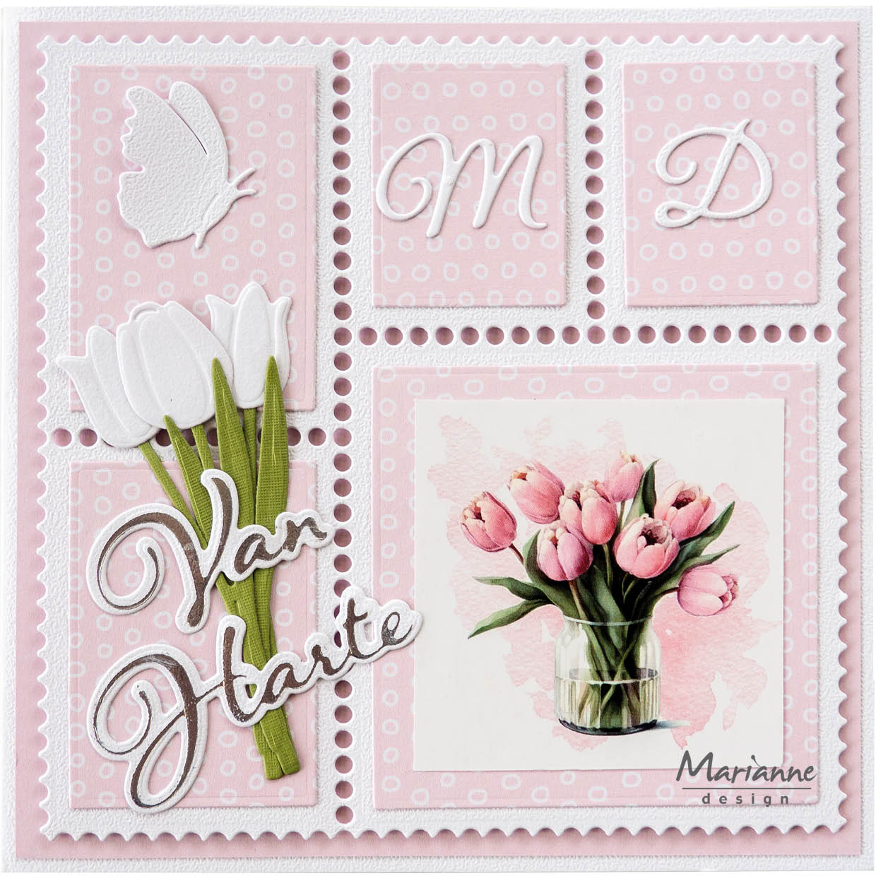 Marianne Design Craftables Die - Layout - Stamp Square