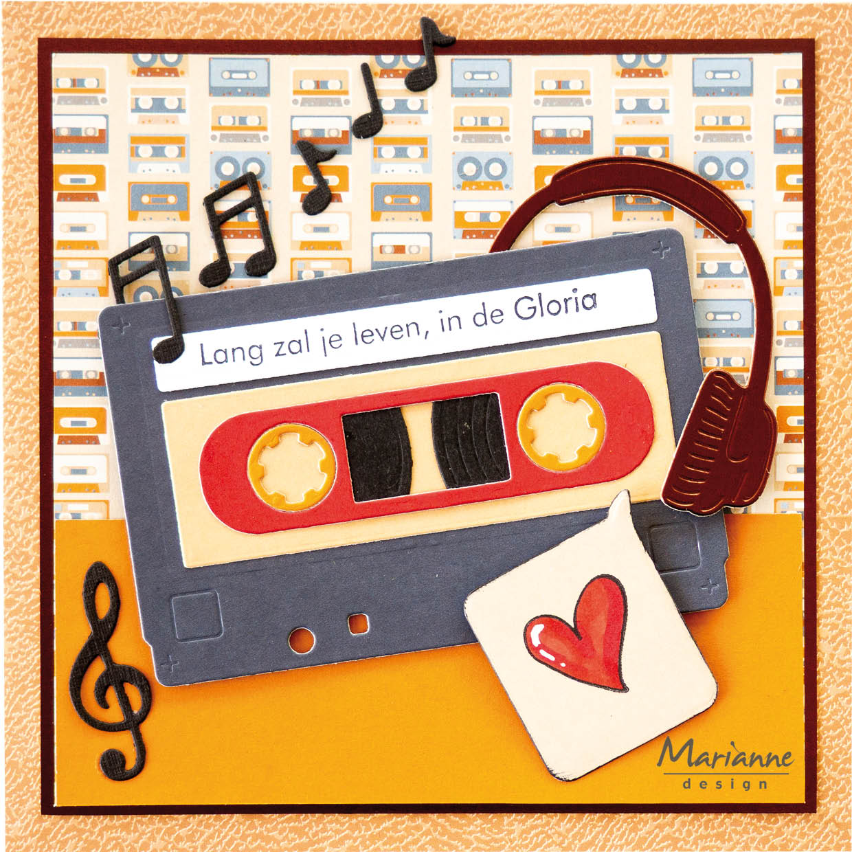 Marianne Design 6x12 Cardstock - Hi Handsome!