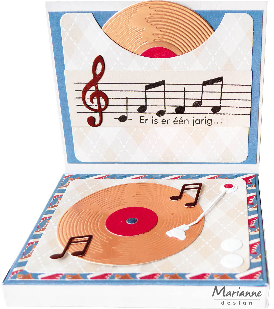 Marianne Design A5 Metallics - Hi Handsome!