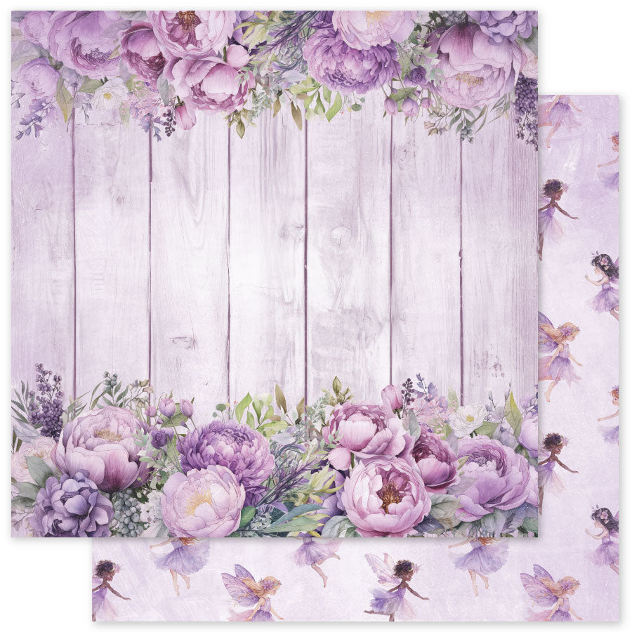 Lavender & Fairies Basics A 12x12 Paper (12pc Bulk Pack) 33504