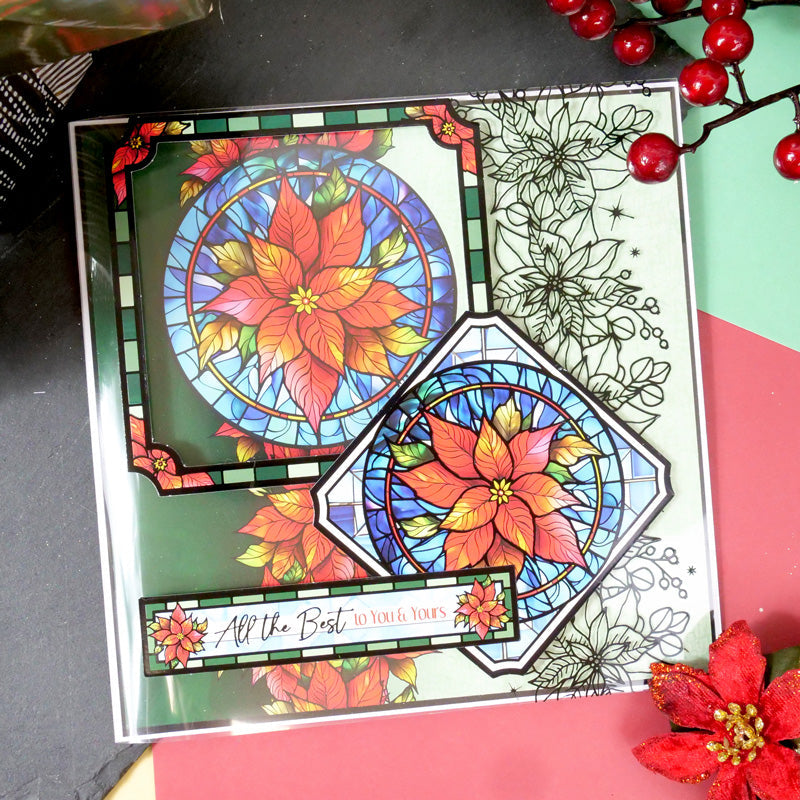 Stained Glass Christmas Luxury Foiled Acetate