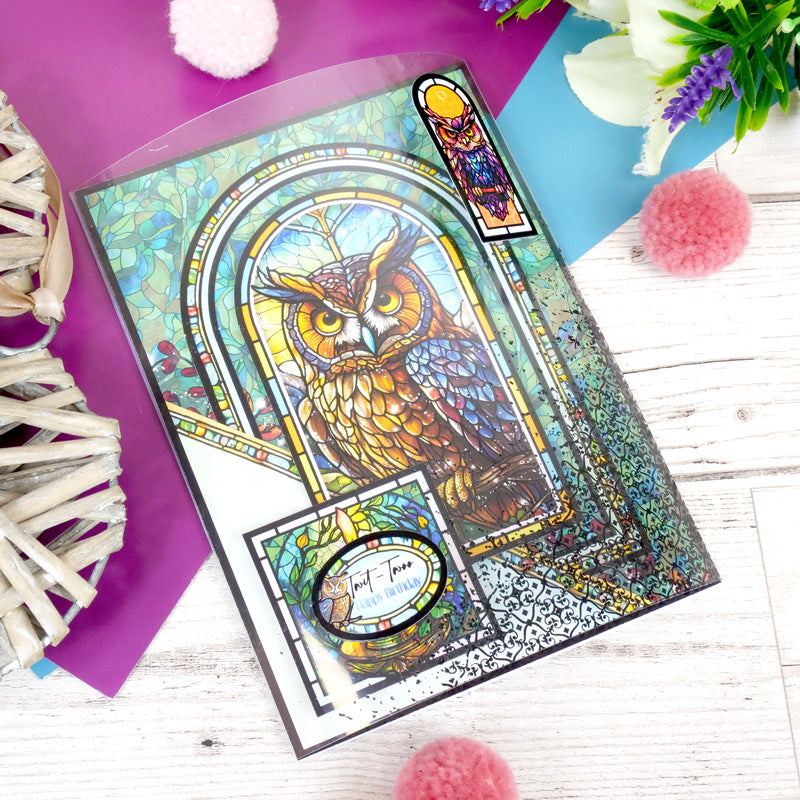 Stained Glass Mystical Worlds Luxury Foiled Acetate