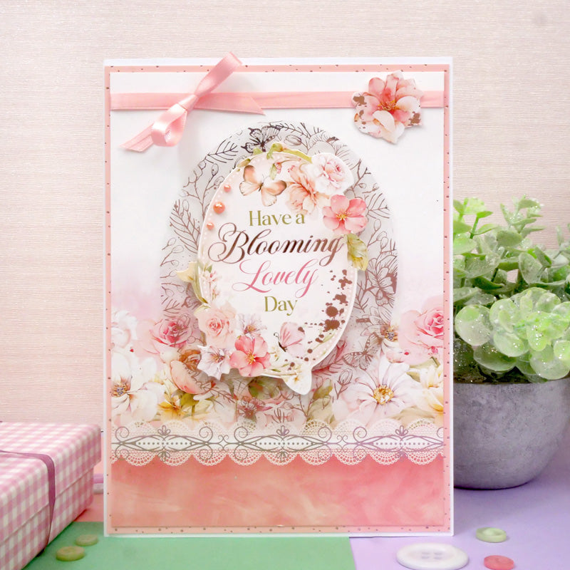 Blushing Blossoms Luxury Foiled Acetate