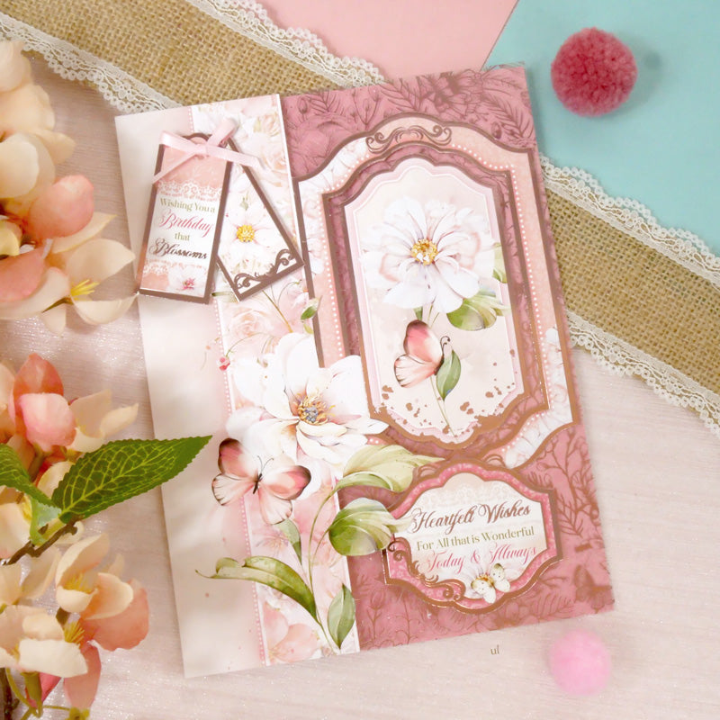 Blushing Blossoms Luxury Foiled Acetate