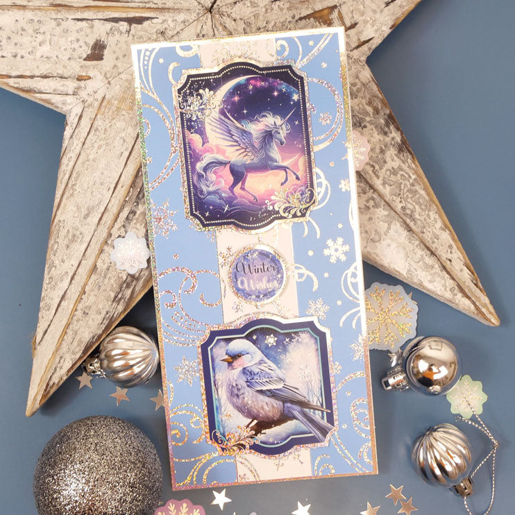 Enchanted Winter Adorable Scorable Foiled Cardstock