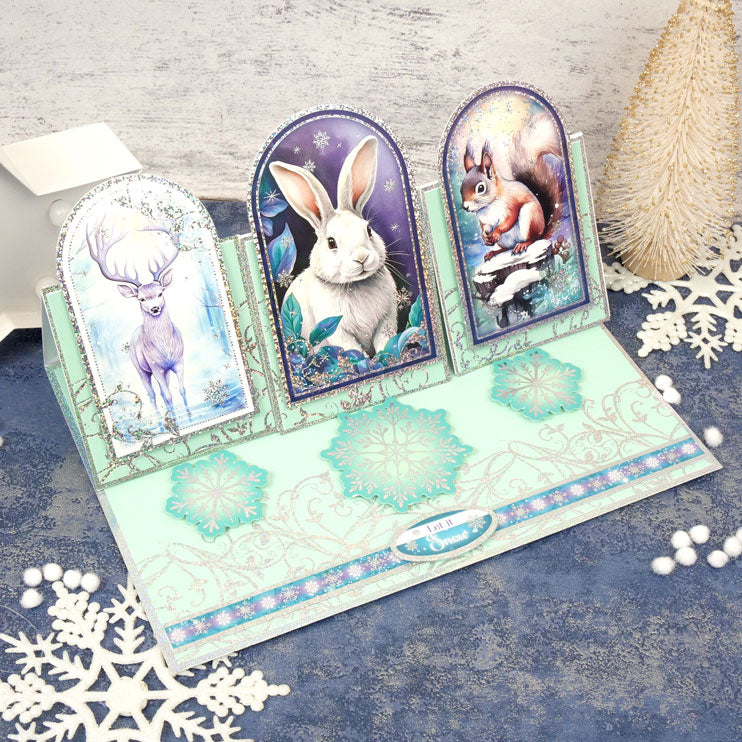 Enchanted Winter Adorable Scorable Foiled Cardstock