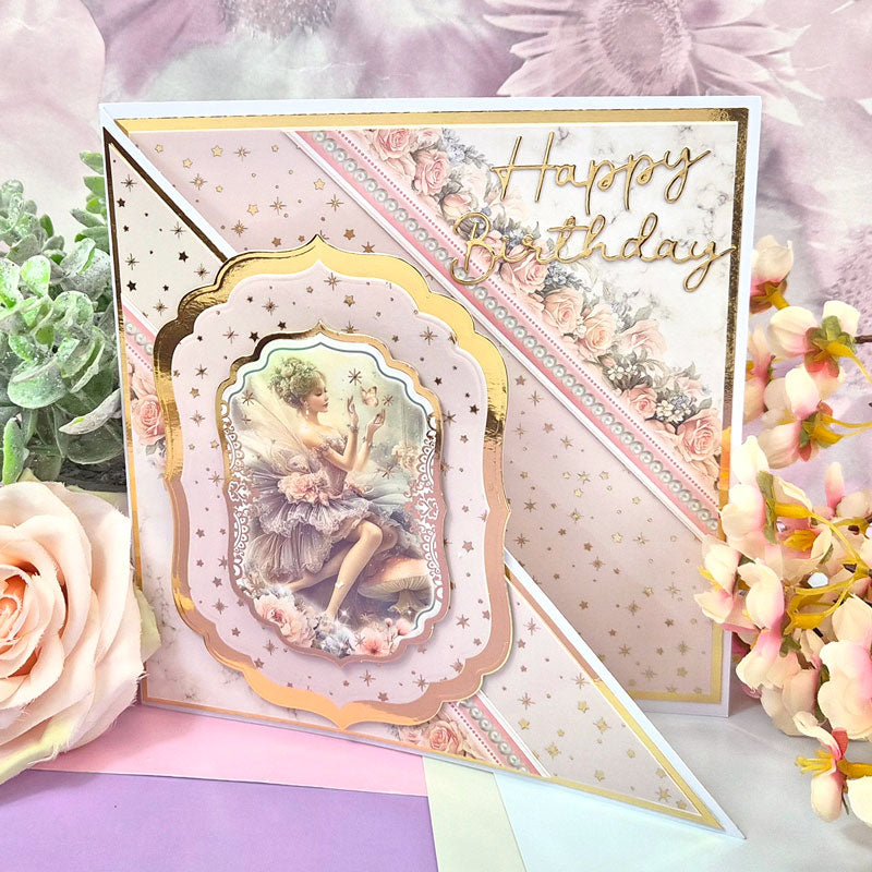Rainbow Finish - A Touch of Colour Foiled Edge-to-Edge Cardstock