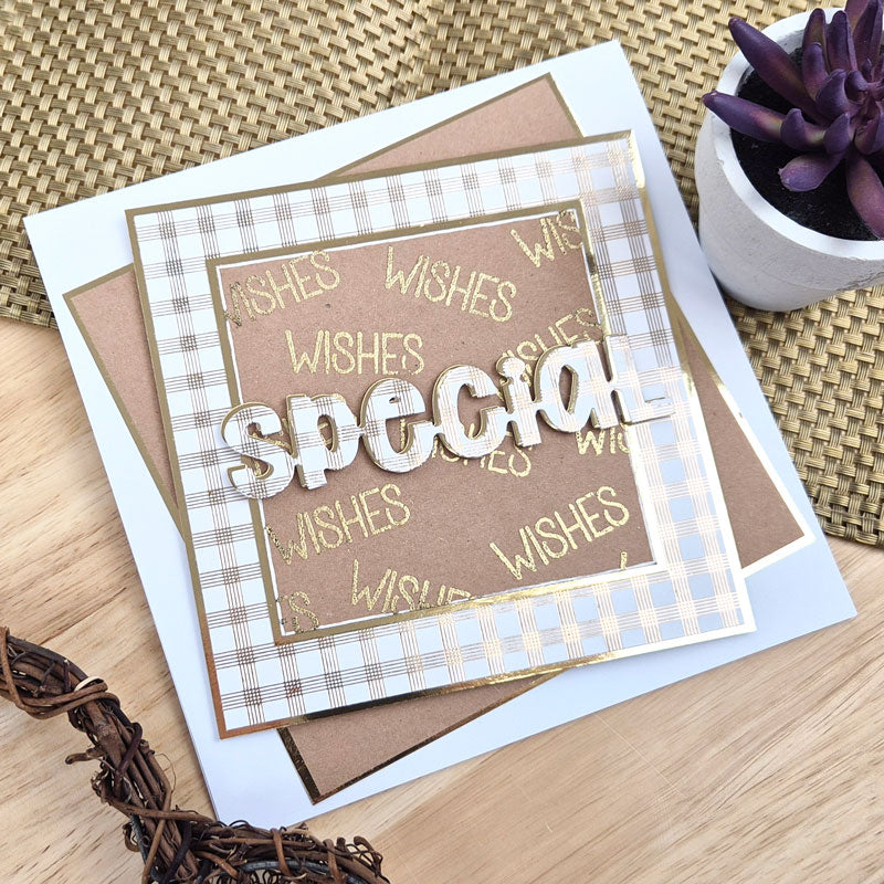 Luxury Foiled Edge-to-Edge Ink Me! Cardstock