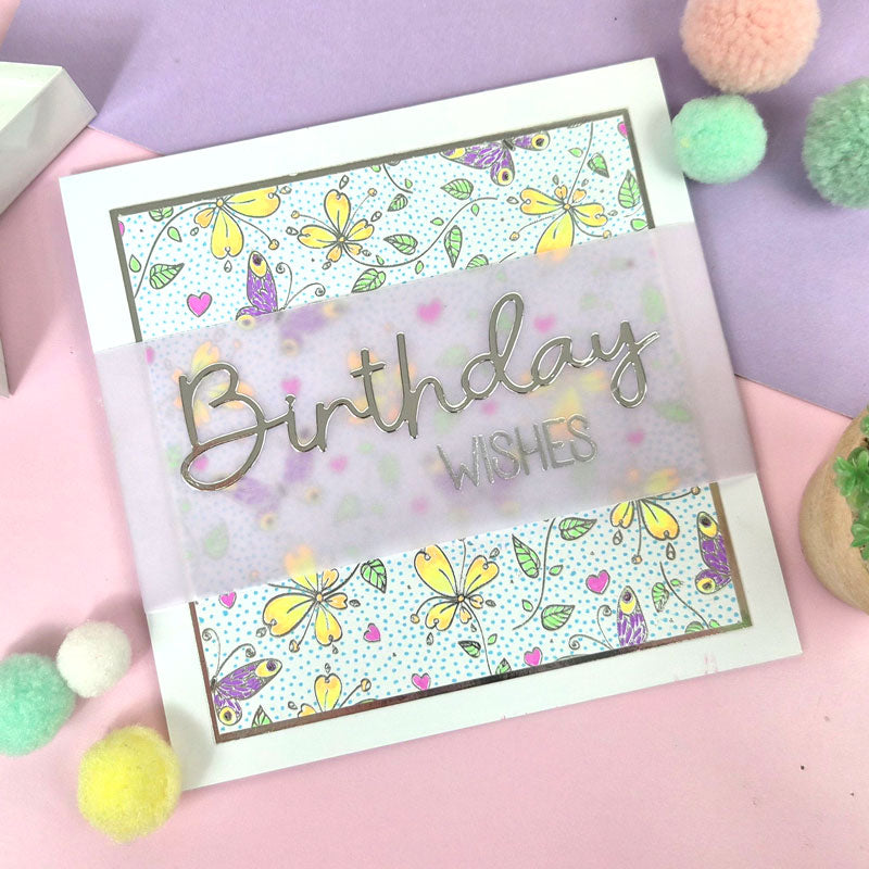 Luxury Foiled Edge-to-Edge Ink Me! Cardstock