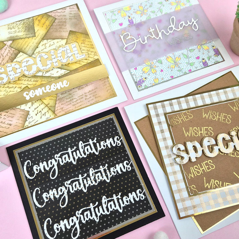 Luxury Foiled Edge-to-Edge Ink Me! Cardstock