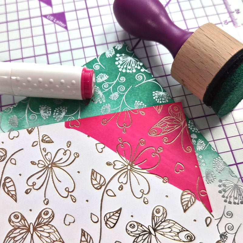 Luxury Foiled Edge-to-Edge Ink Me! Cardstock