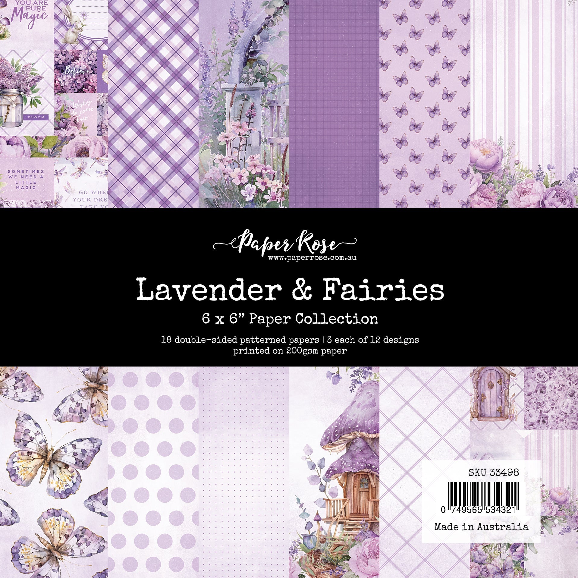 Lavender & Fairies 6x6 Paper Collection 33498