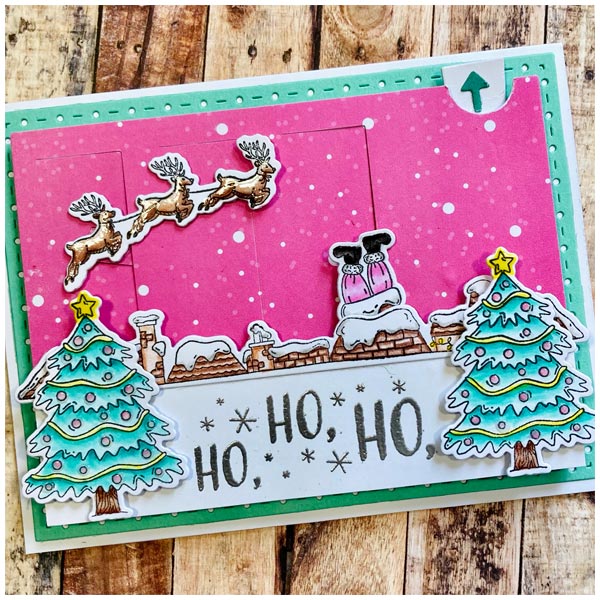 Made To Surprise Stamp & Die Set Moving Scenes Over The Rooftops Christmas | Set of 69