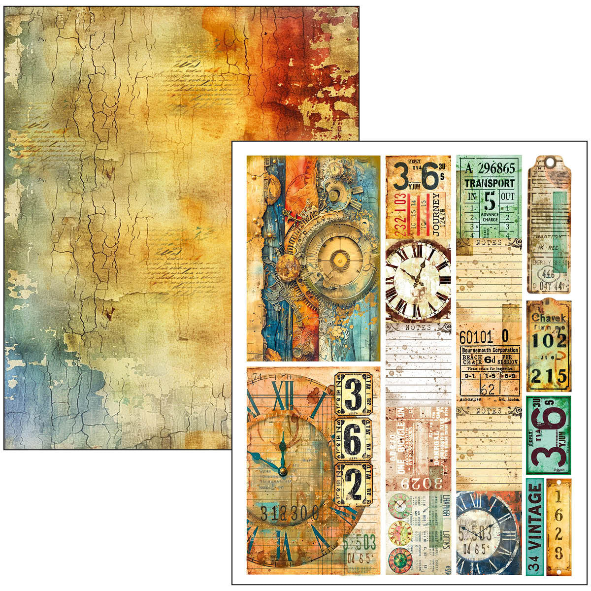 Mixed Media Book Past Time A4 Maxi