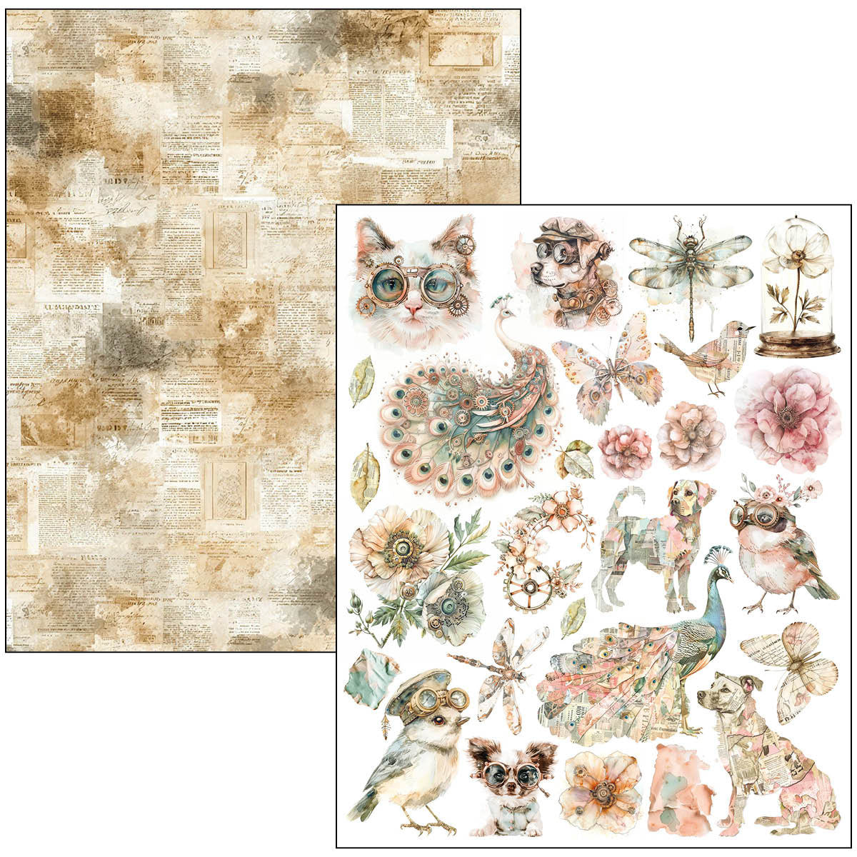 Mixed Media Book Lost in Time A4 Maxi