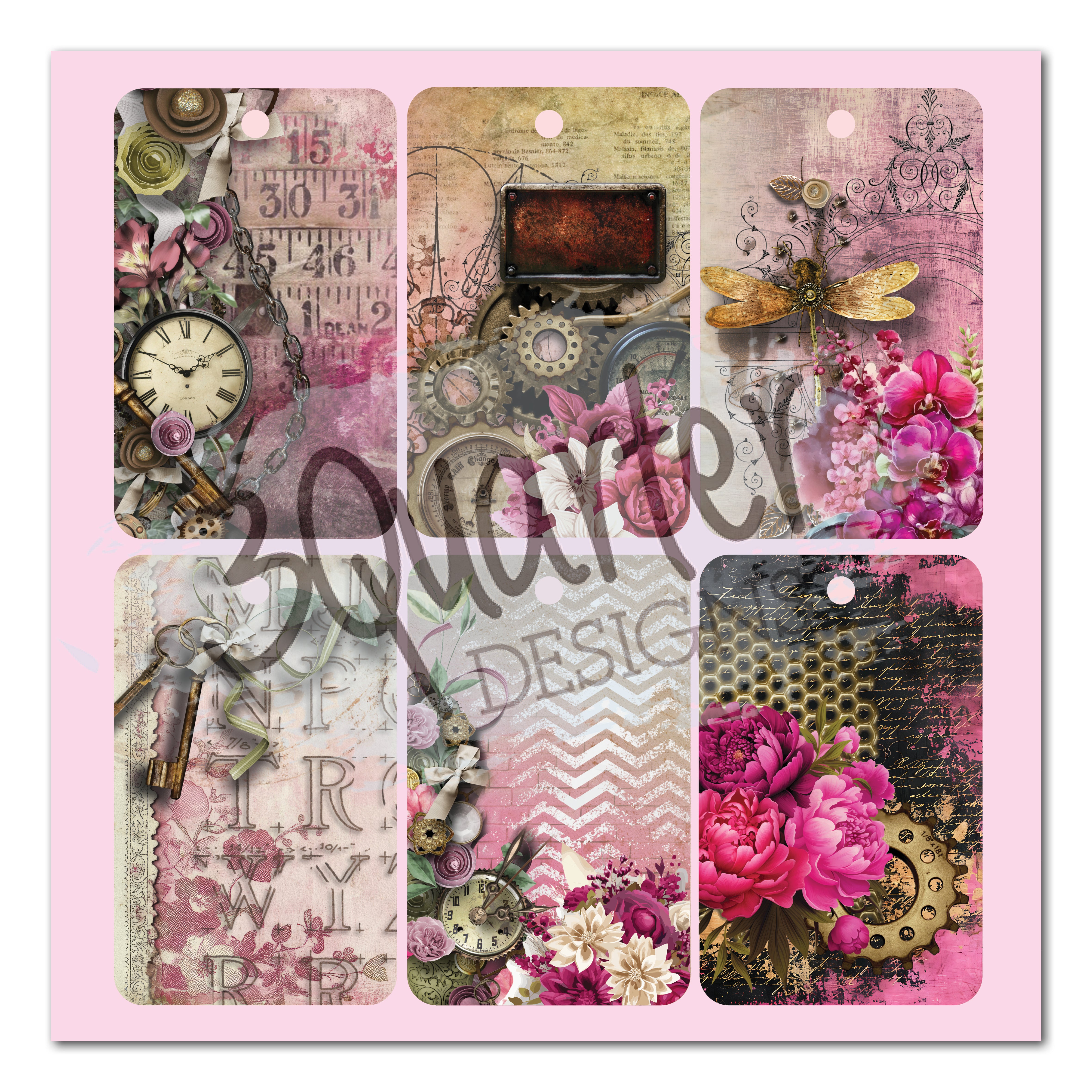 3Quarter Designs Mrs Aeronaut 8x8 Paper Pack & Diecuts