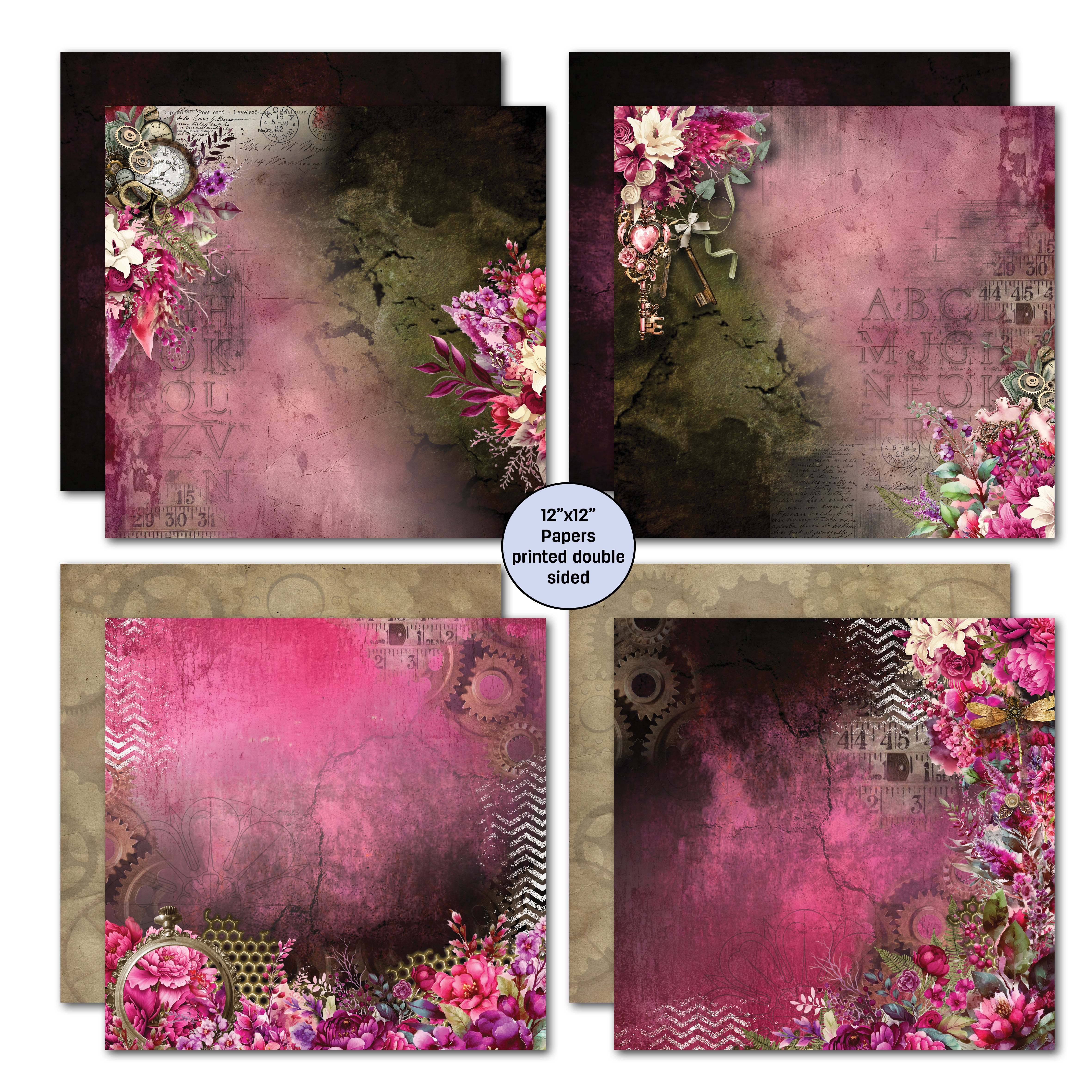 3Quarter Designs Mrs Aeronaut 12x12 Designer Paper & Diecuts