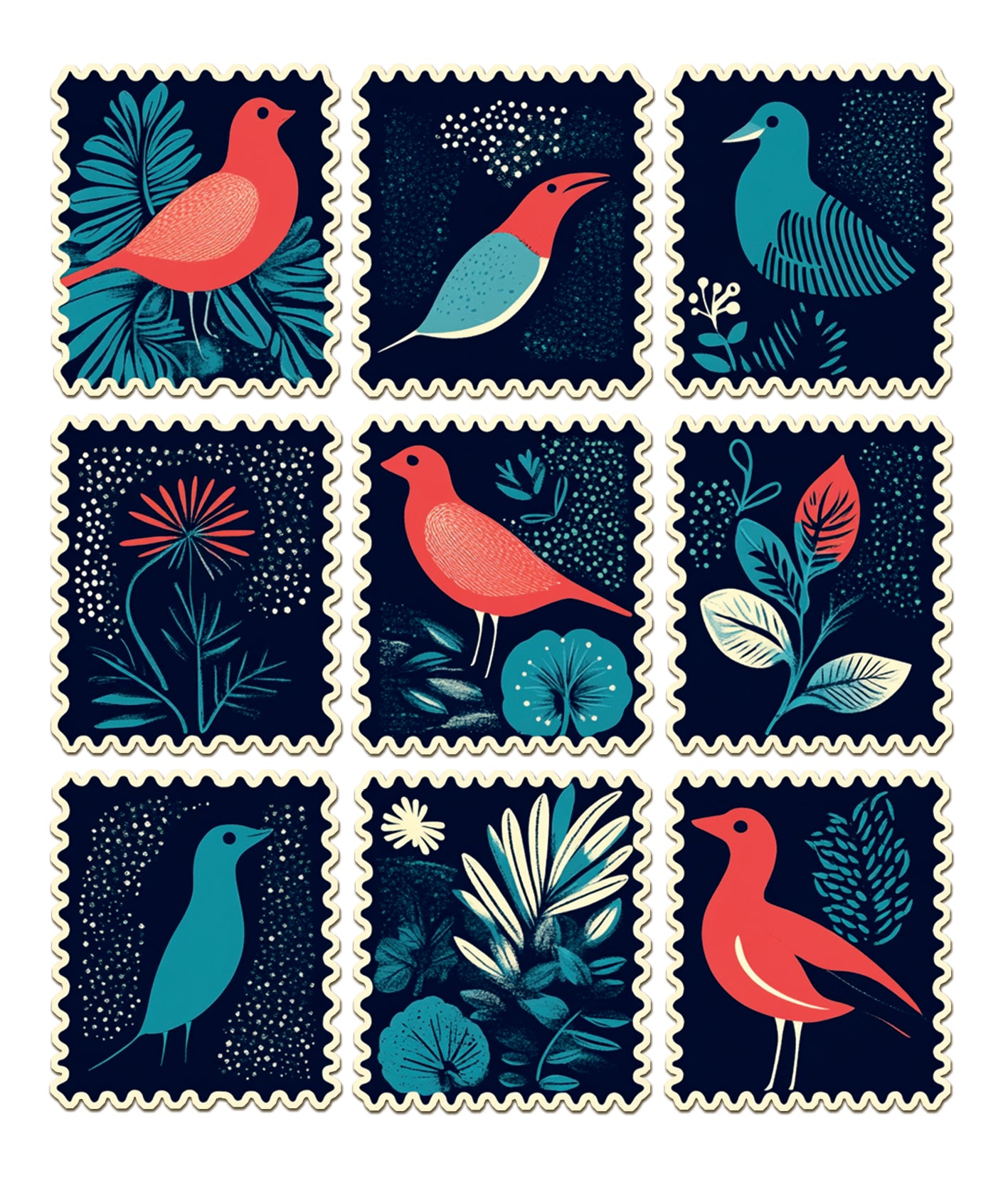 Sticker Set 10/Pkg Faraway Mail