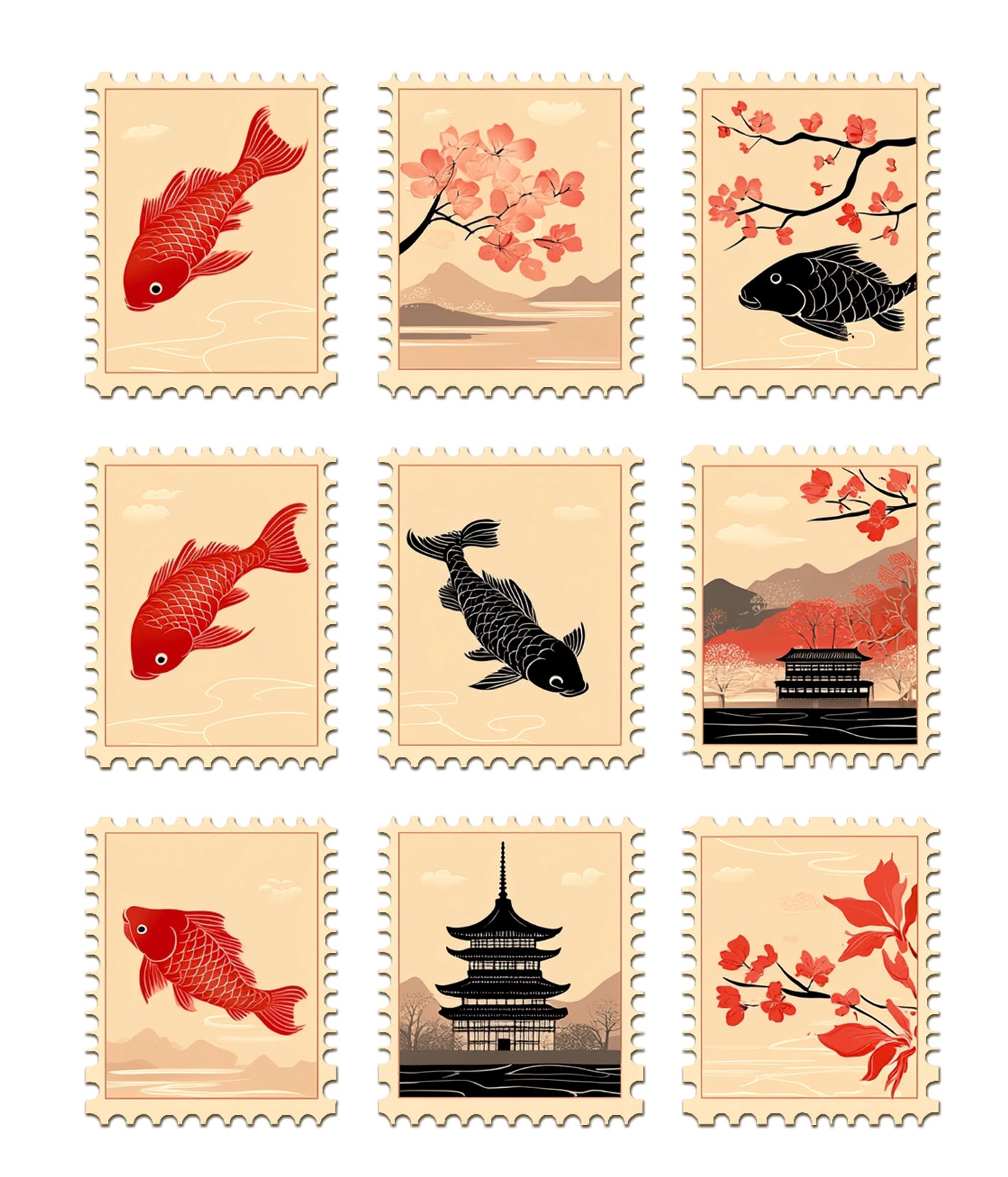 Sticker Set 10/Pkg Faraway Mail