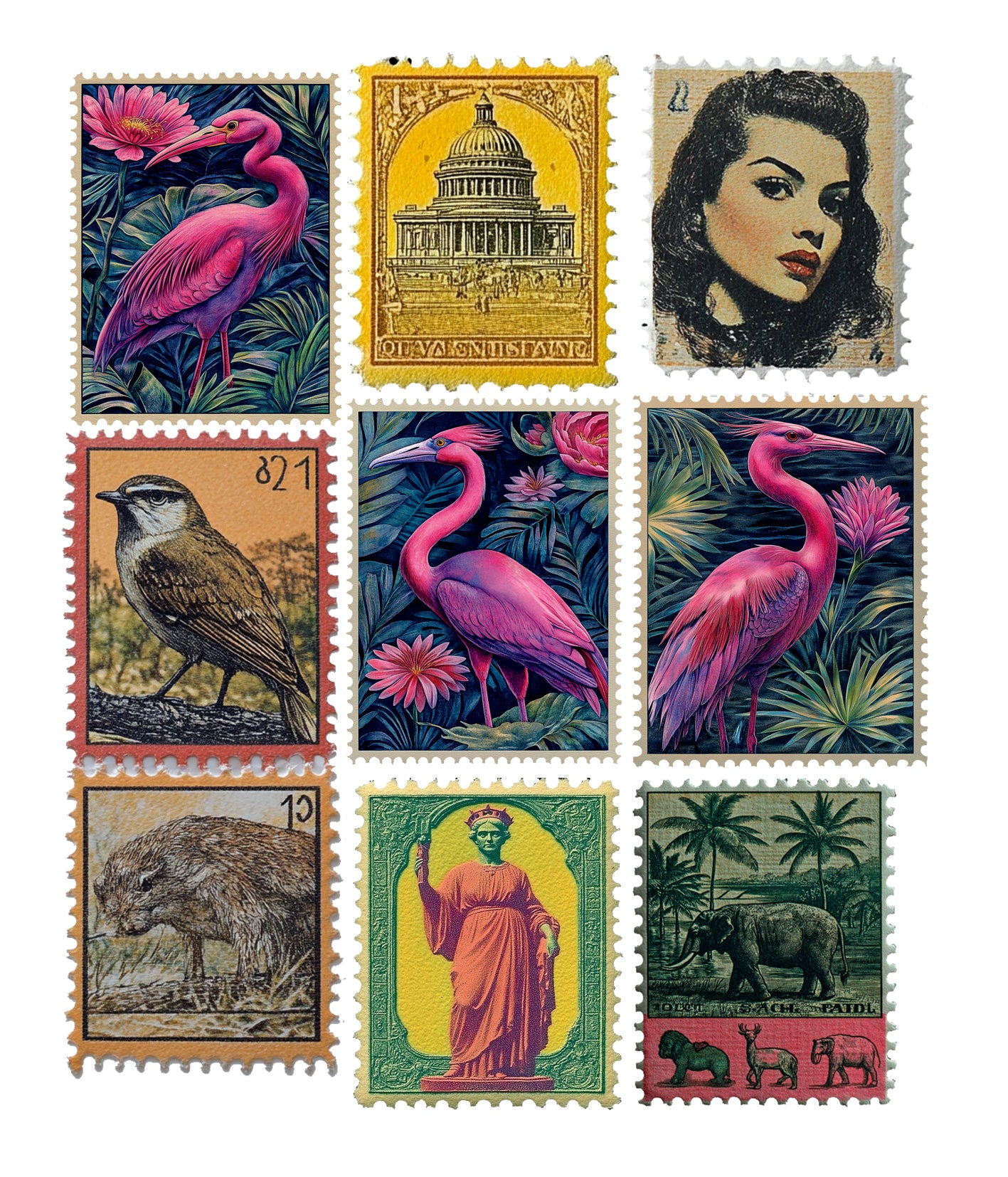 Sticker Set 10/Pkg Faraway Mail