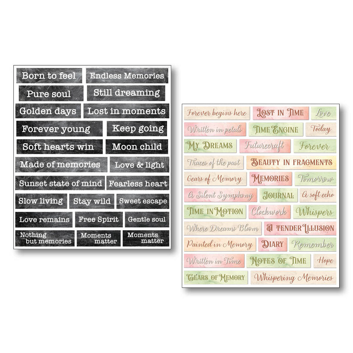 Sticker Set 10/Pkg Lost in Time