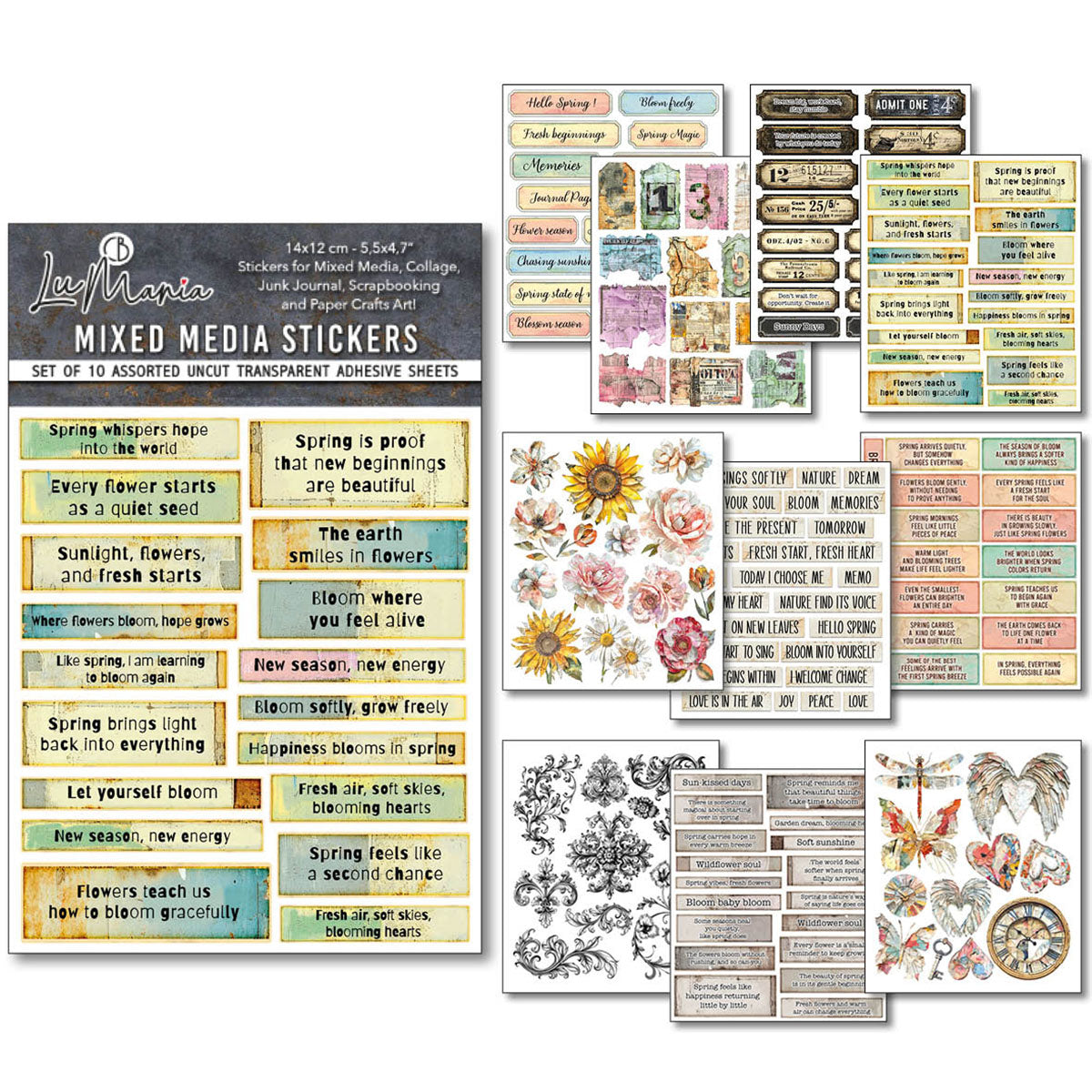 Sticker Set 10/Pkg The Sound of Spring