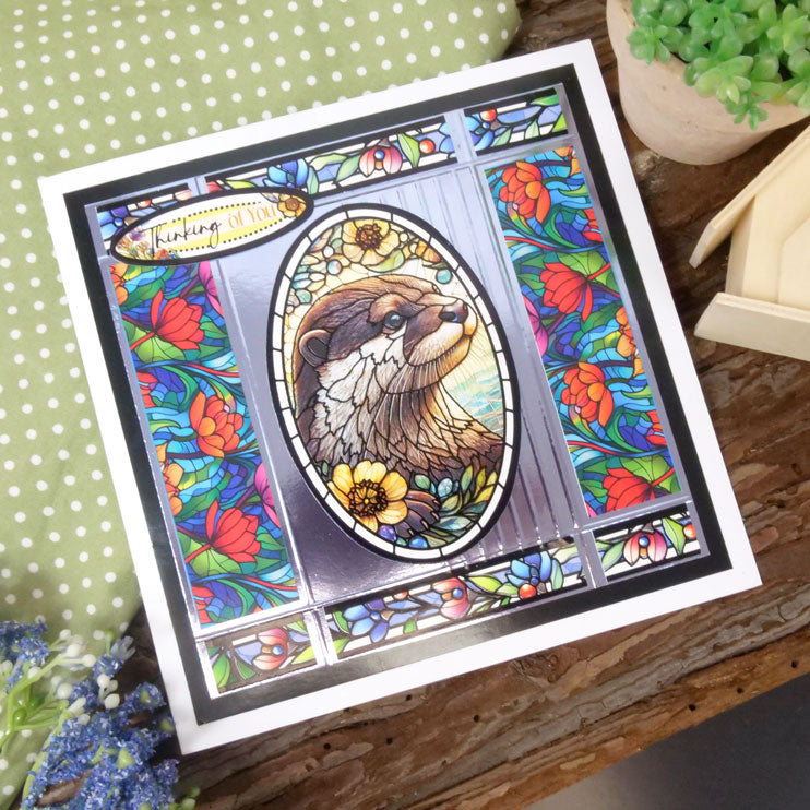 Stained Glass Wonderful Wildlife Luxury Topper Collection