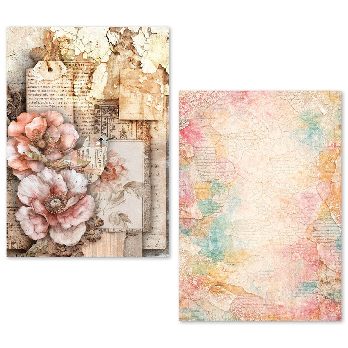 A5 Tissue Paper Set – 24 Sheets - Wild Blossom