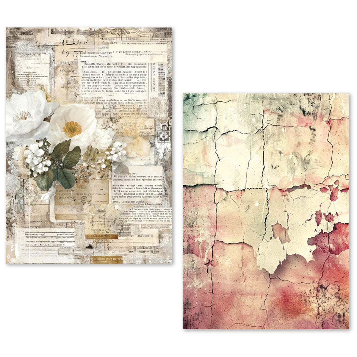 A5 Tissue Paper Set – 24 Sheets - Wild Blossom