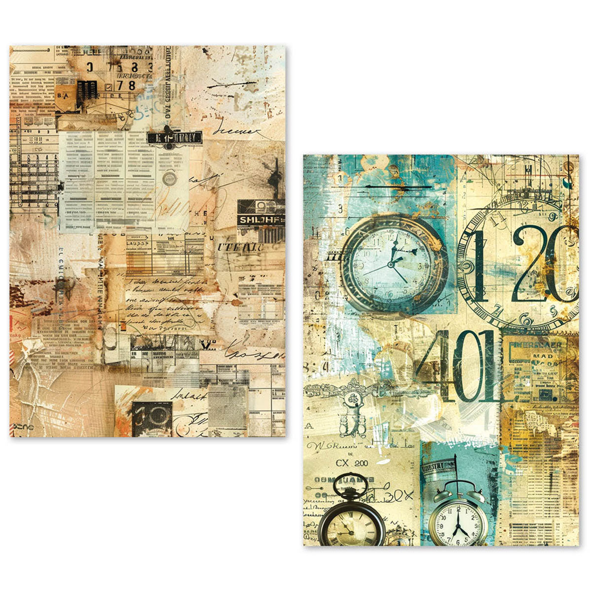 A5 Tissue Paper Set – 24 Sheets - Fragments of Time