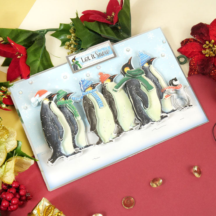 A Very Merry Christmas Deco-Large Set - Penguin Parade