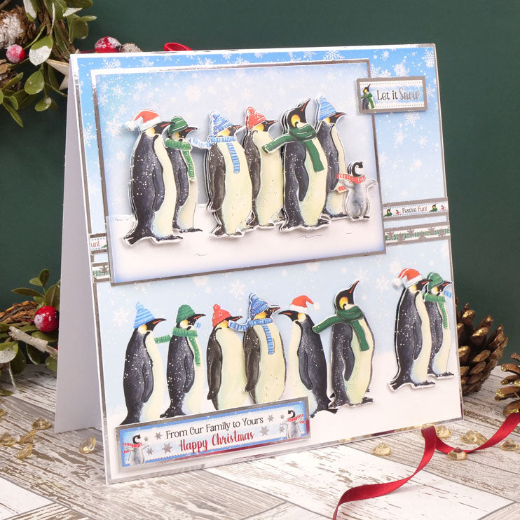 A Very Merry Christmas Deco-Large Set - Penguin Parade