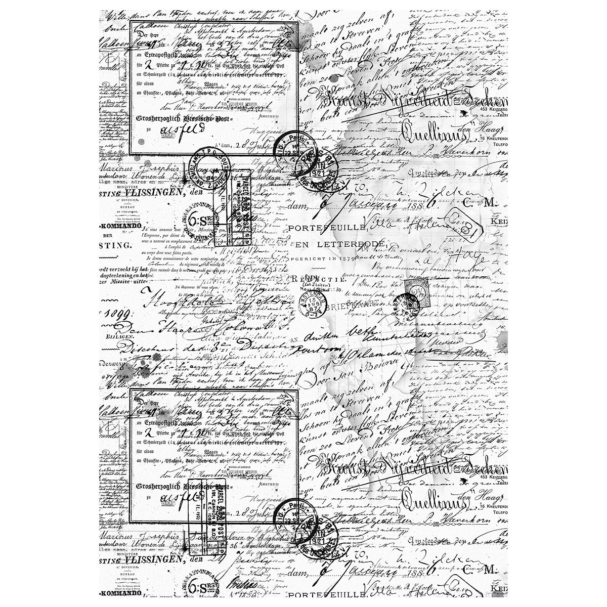 Mixed Media Rice Paper A4 Set 4/Pkg Meaningful Memories