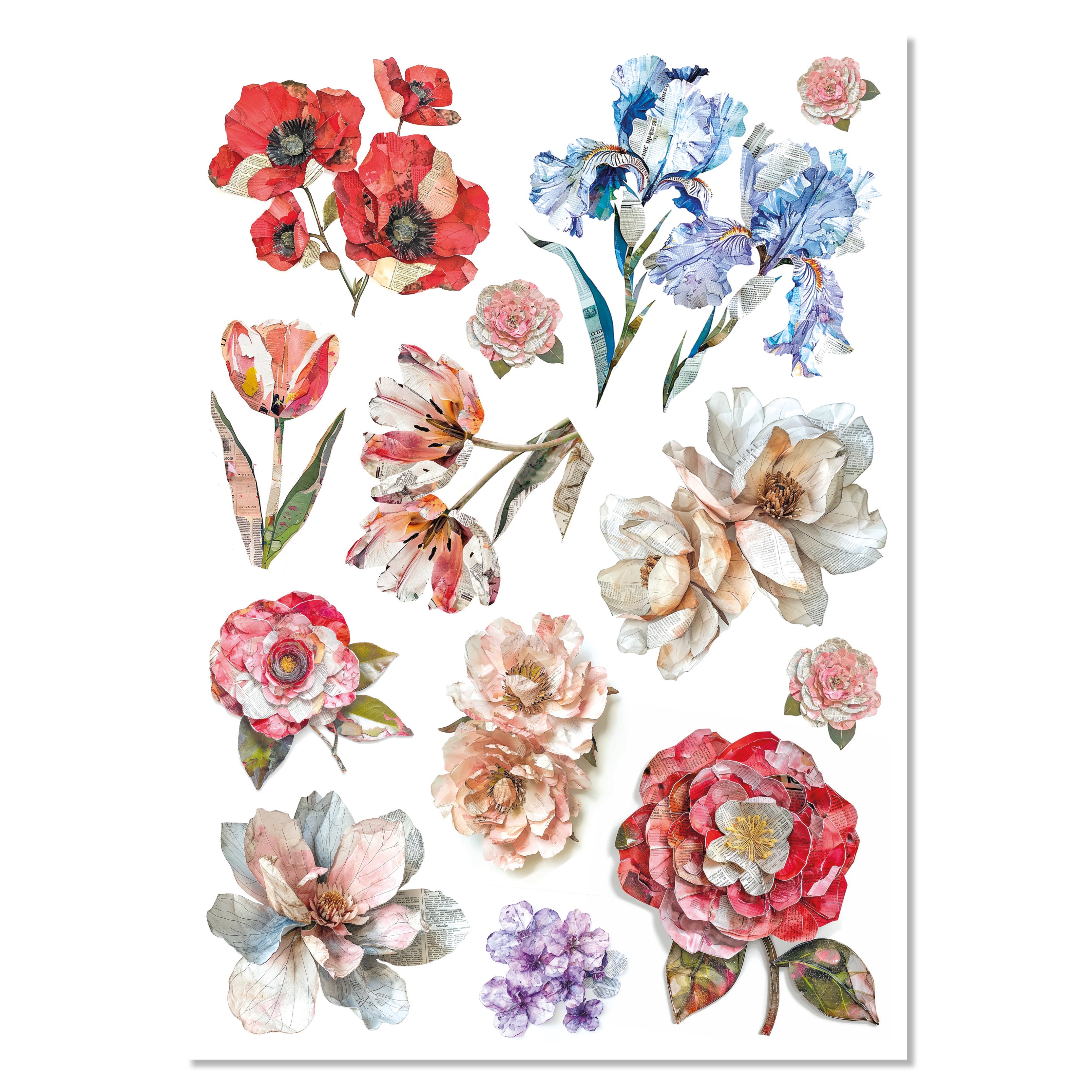 Rice Paper A4 MIXED 4/Pkg The Sound of Spring
