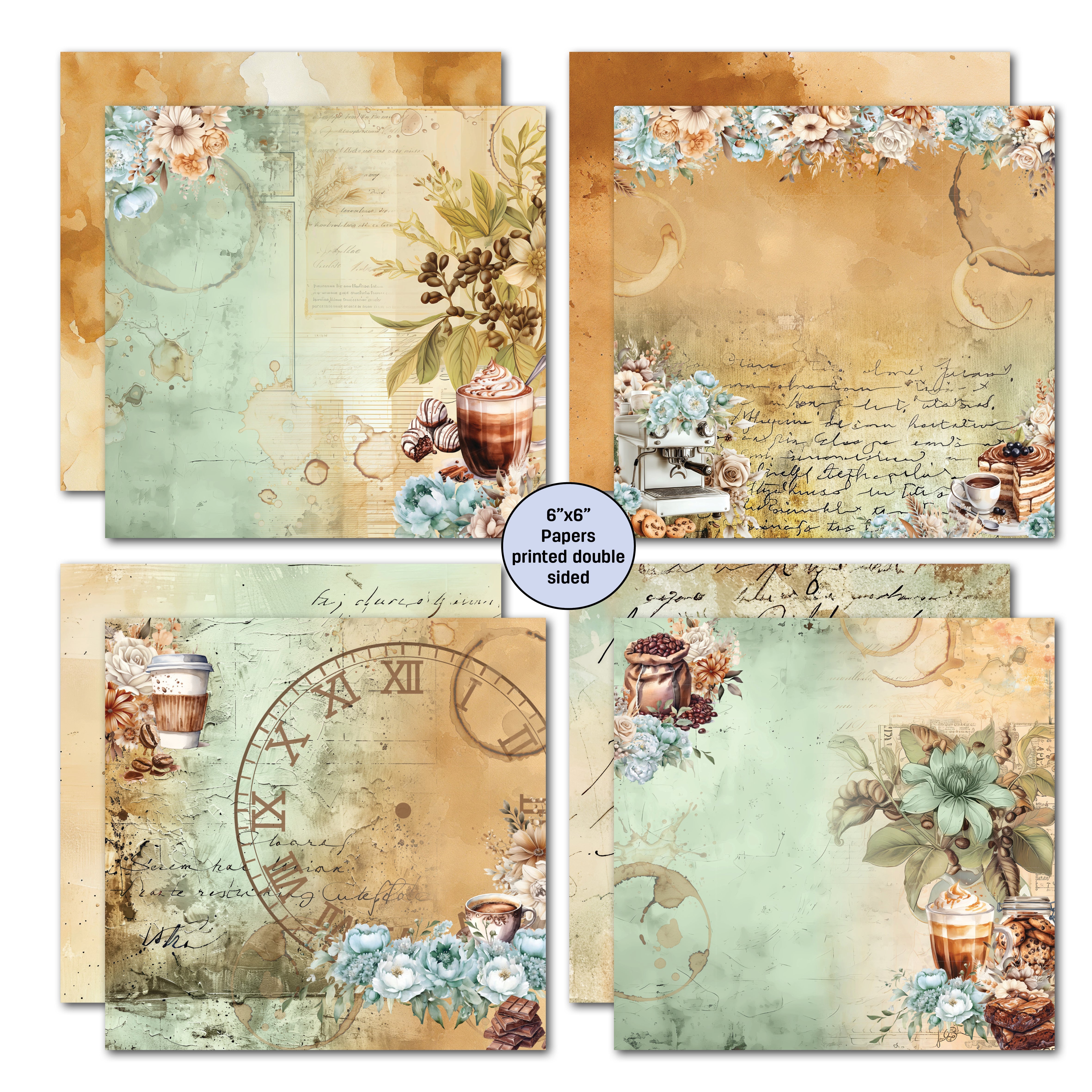 3Quarter Designs Mocha Fix 6x6 Paper Pack