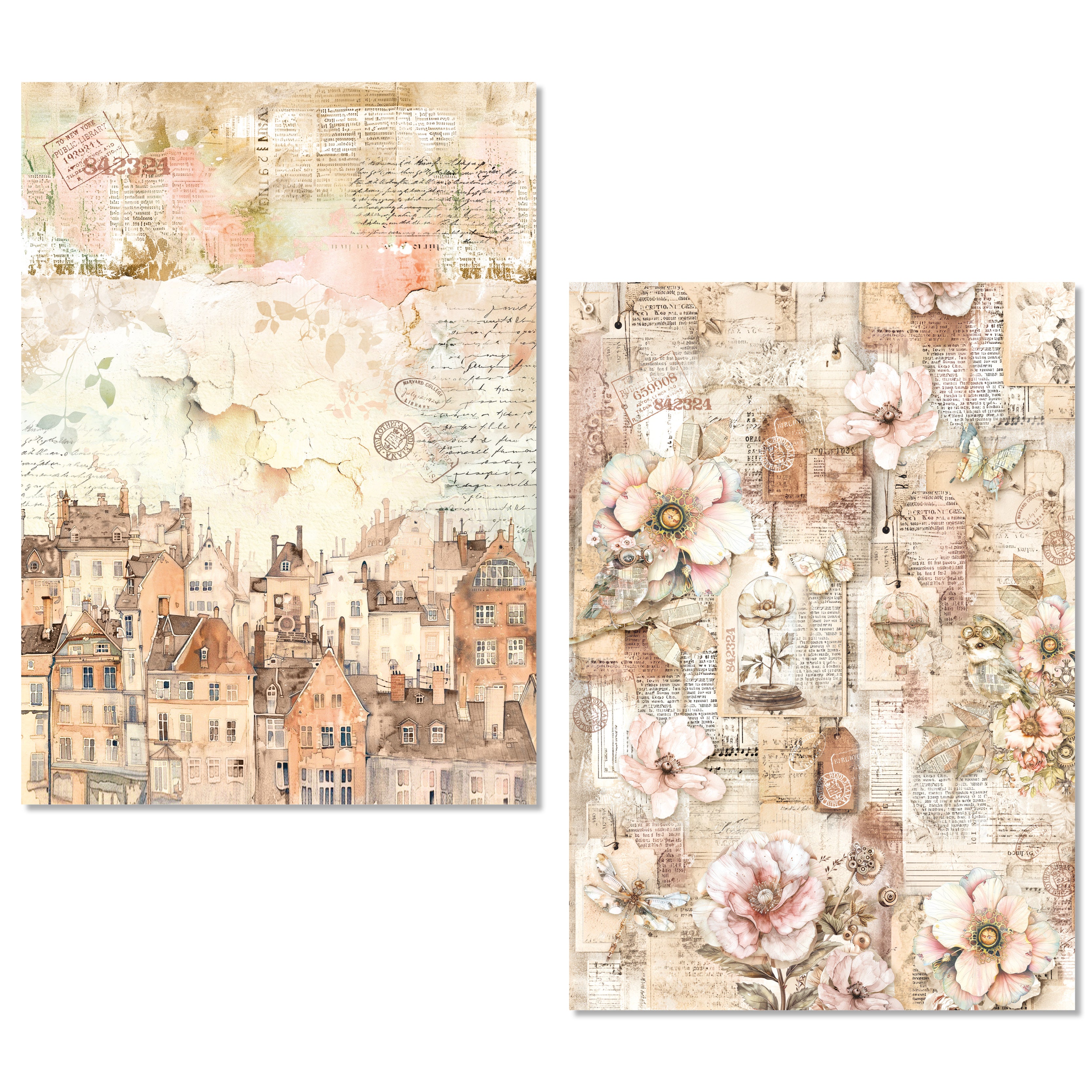 Rice Paper A5 MIXED 8/Pkg Lost in Time
