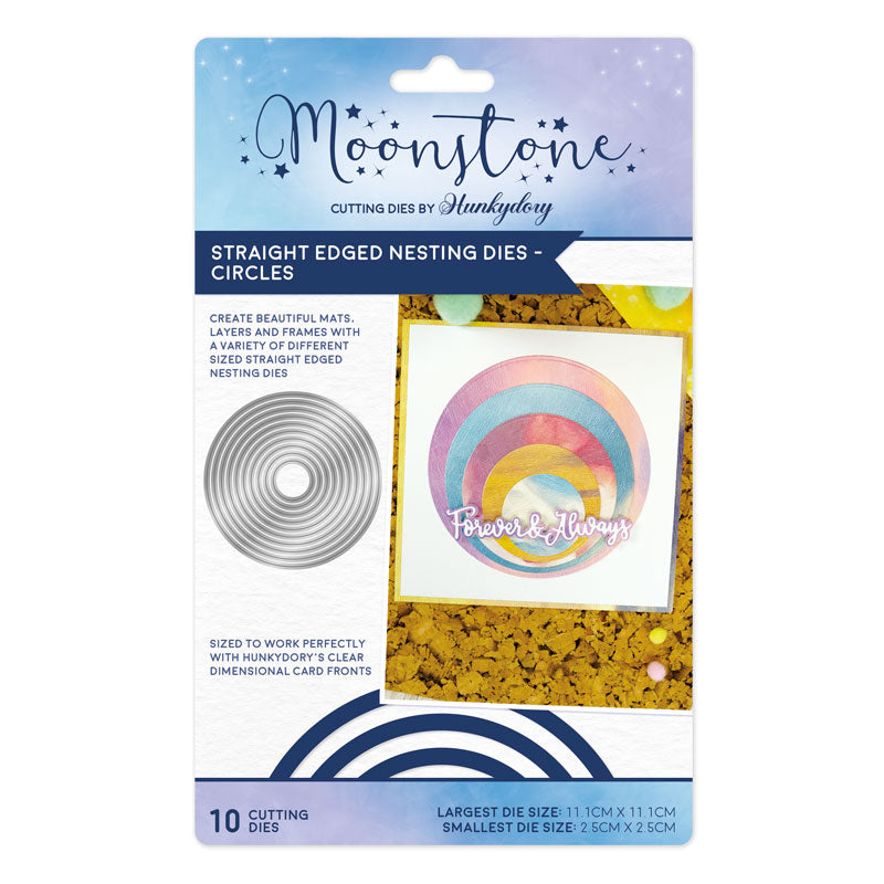 Moonstone Dies - Straight Edge Nesting Dies - Circles