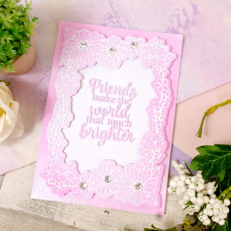 Moonstone Dies - Framed with Garden Flowers