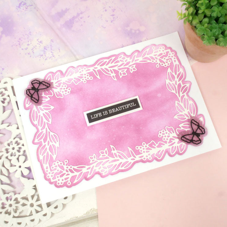 Moonstone Dies - Framed with Fabulous Foliage