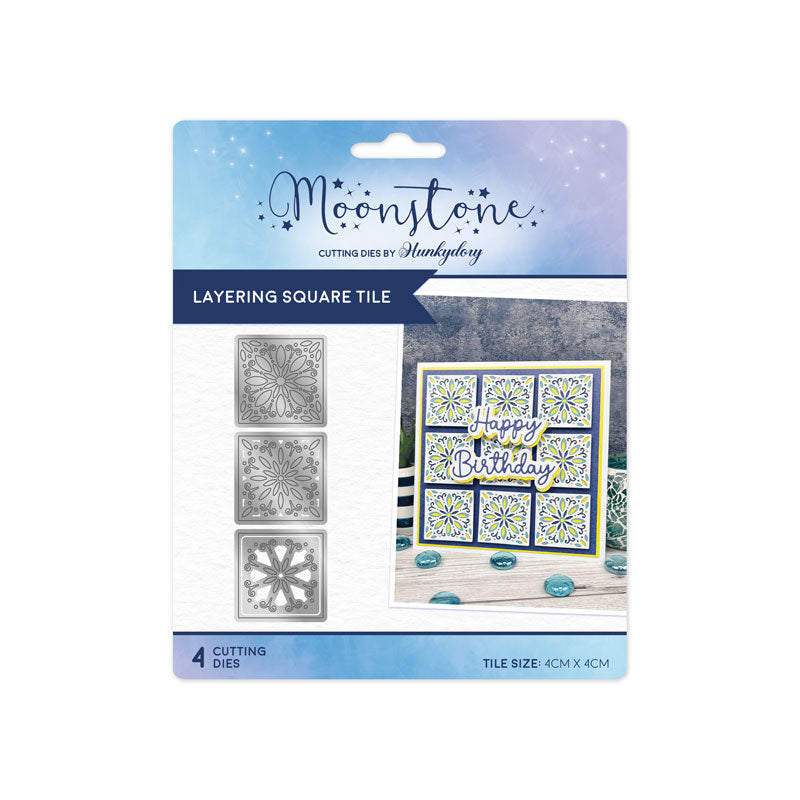 Moonstone Dies - Layering Square Tile