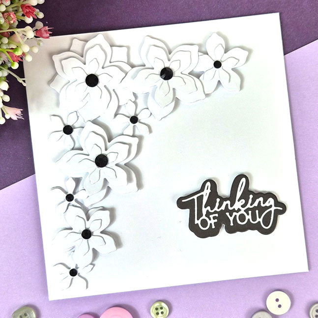 Moonstone Dies - Dimensional Flowers - Corner Panel