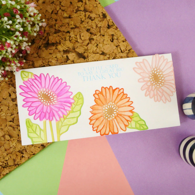 Moonstone Dies - DL Floral Panels - Gerberas