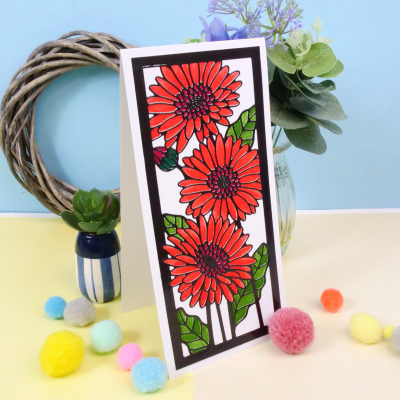 Moonstone Dies - DL Floral Panels - Gerberas
