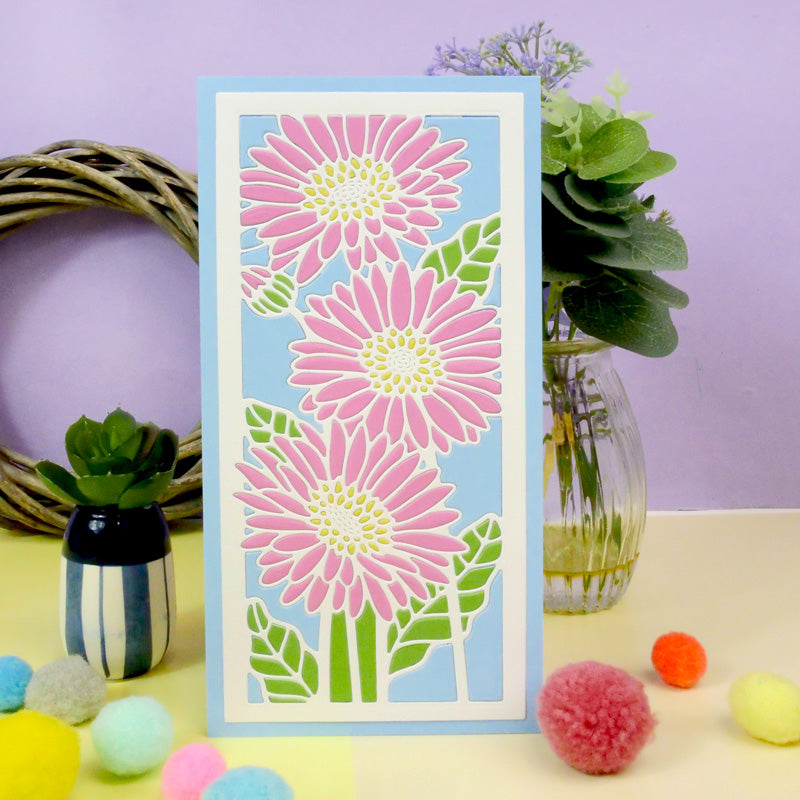 Moonstone Dies - DL Floral Panels - Gerberas